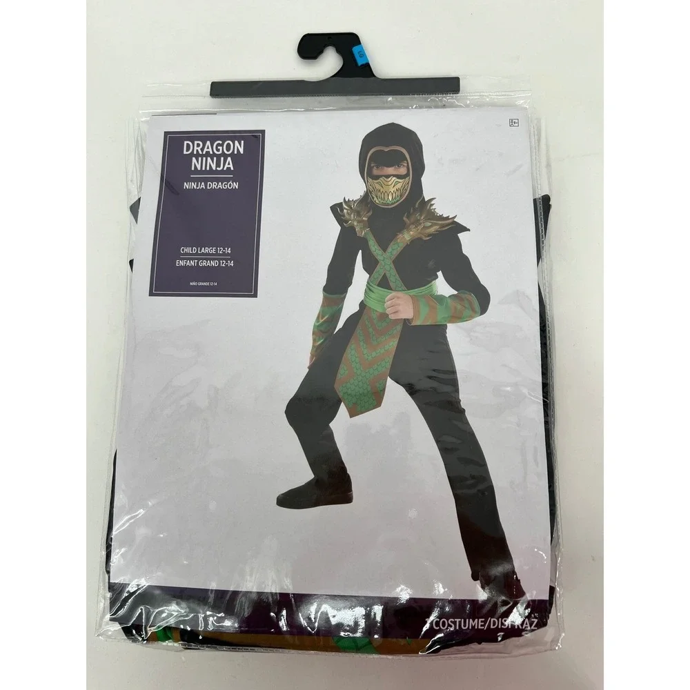 Dragon‎ Ninja Costume Child Large 12-14 Halloween Cosplay Party